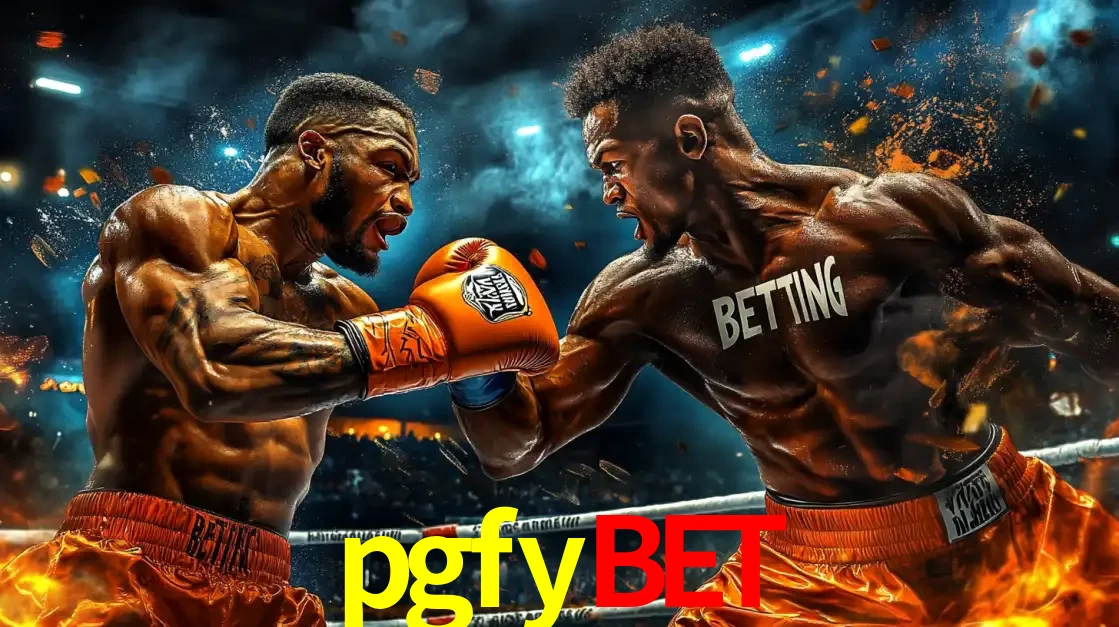 Dois boxeadores em uma luta intensa e explosiva, representando a adrenalina e as oportunidades de apostas em esportes de combate disponíveis na plataforma pgfybet.