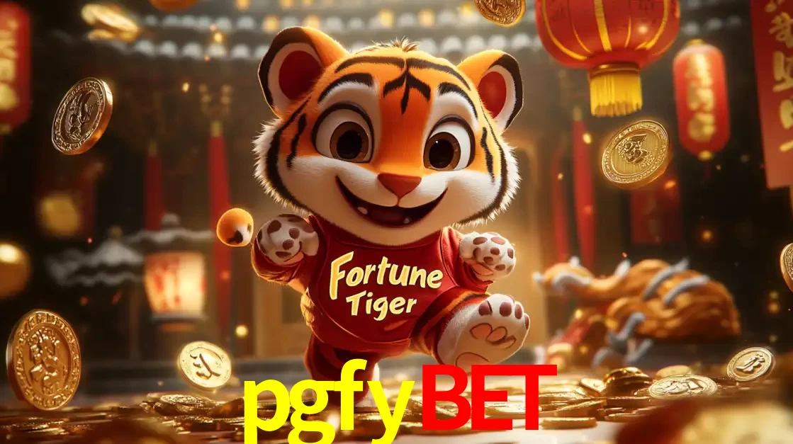 O alegre personagem do Fortune Tiger correndo sobre um caminho de moedas de ouro, simbolizando os grandes prêmios e a diversão do popular jogo de slot do pgfybet.